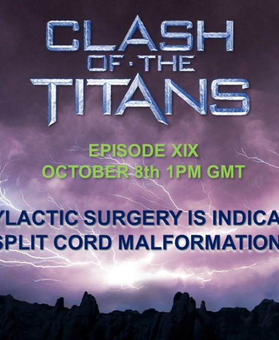 ISPN Clash of the Titans: Prophylactic surgery is indicated for split cord malformations
